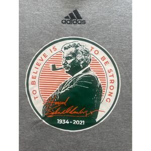 Adidas t-shirt tribute to Howard Schnellenberger, BELIEVE IS TO BE STRONG"  SzM